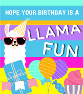 A LLAMA Fun Birthday!