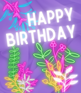 Electric Neon Birthday