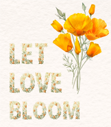 Orange Let Love Bloom