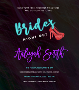 Bride's Night Out Shower Invitation
