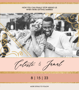 "Finally" Save the Date Customized Image Card
