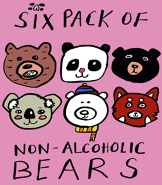 Six Pack of Non Alcoholic Bears