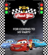 Cars Birthday - Start Your Engines! Thank You