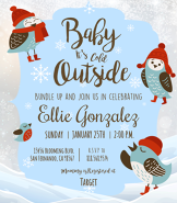 Baby It's Cold Outside Shower Invite