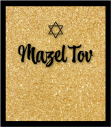 Gold Mazel Tov Congratulations