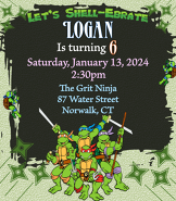 Ninja Turtle invite