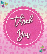 Barbie Thank You Card