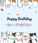 Happy Birthday cat lovers