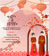 Chinese Theme Wedding Invitation