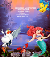 The Little Mermaid Invite