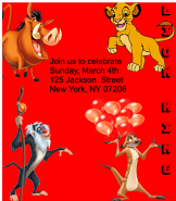 Lion King Invite