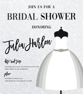 Bridal Shower Fashion Themed Invitation