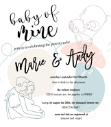 Baby of Mine Shower Invite