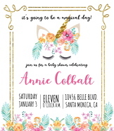 Unicorn Baby Shower Invitation