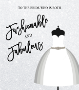 Fashion Bridal Greeting Card