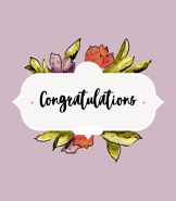 Congratulations Floral Greeting Card
