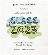 Hand Drawn Grad Invite