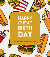 Cheat Day Funny Birthday