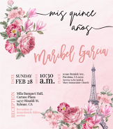 Paris Spring Quinceanera