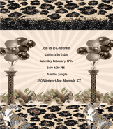 Cheetah Birthday Invitation