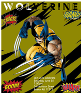 Wolverine Birthday Invitation