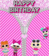 LOL Girls greeting card