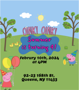 Peppa Pig birthdya invite, Oink!