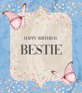 Bestie Birthday Greeting Card