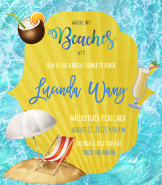 "Beaches" Bridal Shower Invitation