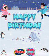Ice Skating greeting card