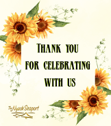 Nyack Seaport- Sunflower thank you