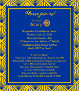 Trumbull Rotary Invitation