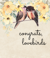 Congrats, Lovebirds
