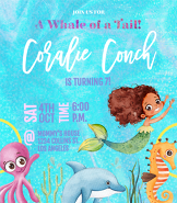 A Whale of a Tail Birthday Invite