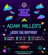 You've Been Tagged Laser Tag Birthday