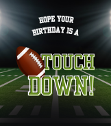 Birthday Touchdown!