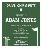 Drive, Chip & Putt | X-Golf Stratford Birthday Invite