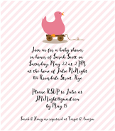 Pink Duck Invitation