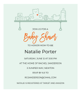 Green Shelf Invitation