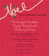 Noel Holiday Fundraiser Invitation