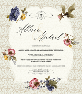 Romantic Victorian Wedding Invitation