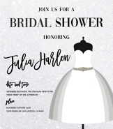 Bridal Shower Fashion Themed Invitation