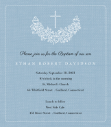 Swag Boy Baptism Invitation
