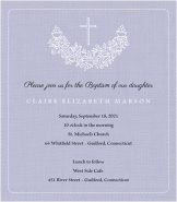 Swag Girl Baptism Invitation