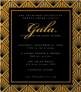 Art Deco Gala Invitation