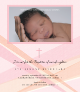 Enlighten Girl Baptism Invitation