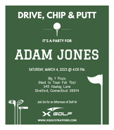 Drive, Chip & Putt | X-Golf Stratford Birthday Invite