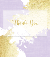 Purple Splash Bat Mitzvah Thank You