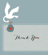 Special Delivery Blue Thank You