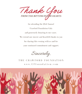 Heart in Hand Fundraiser Thank You